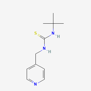 molecular formula C11H17N3S B2495519 N-(tert-butyl)-N'-(4-pyridinylmethyl)thiourea CAS No. 866009-89-4