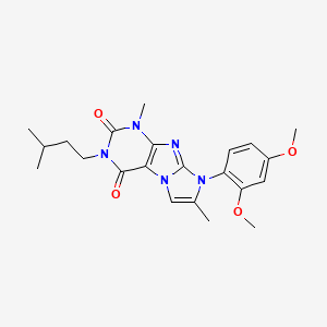 8-(2,4-dimethoxyphenyl)-3-isopentyl-1,7-dimethyl-1H-imidazo[2,1-f]purine-2,4(3H,8H)-dione