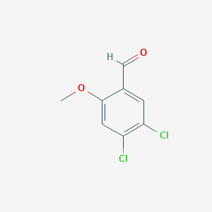 molecular formula C8H6Cl2O2 B2495535 4,5-Dichloro-2-methoxybenzaldehyde CAS No. 883532-73-8