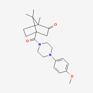 B2495542 4-[4-(4-Methoxyphenyl)piperazine-1-carbonyl]-1,7,7-trimethylbicyclo[2.2.1]heptan-2-one CAS No. 505060-39-9