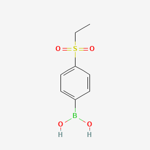 molecular formula C8H11BO4S B2495599 4-(Ethylsulfonyl)phenylboronic acid CAS No. 352530-24-6