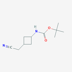 molecular formula C11H18N2O2 B2495664 tert-butylN-[(1s,3s)-3-(cyanomethyl)cyclobutyl]carbamate,cis CAS No. 2344678-65-3