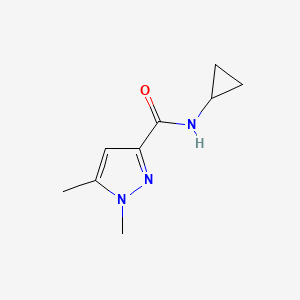 molecular formula C9H13N3O B2495715 N-cyclopropyl-1,5-dimethyl-1H-pyrazole-3-carboxamide CAS No. 1052633-47-2
