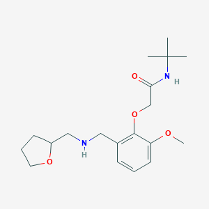 N-tert-butyl-2-(2-methoxy-6-{[(tetrahydrofuran-2-ylmethyl)amino]methyl}phenoxy)acetamide