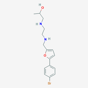 1-{[2-({[5-(4-Bromophenyl)-2-furyl]methyl}amino)ethyl]amino}-2-propanol