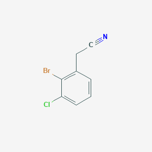 molecular formula C8H5BrClN B2495737 2-Bromo-3-chlorophenylacetonitrile CAS No. 1261815-64-8