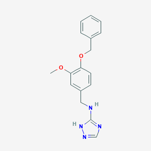 N-[4-(benzyloxy)-3-methoxybenzyl]-1H-1,2,4-triazol-3-amine