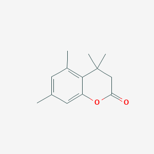 molecular formula C13H16O2 B2495754 4,4,5,7-Tetramethylchroman-2-one CAS No. 40662-14-4
