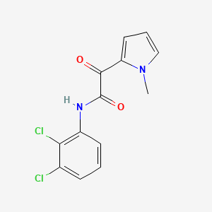 molecular formula C13H10Cl2N2O2 B2495755 N-(2,3-dichlorophenyl)-2-(1-methyl-1H-pyrrol-2-yl)-2-oxoacetamide CAS No. 477872-01-8