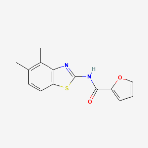 molecular formula C14H12N2O2S B2495767 N-(4,5-dimethyl-1,3-benzothiazol-2-yl)furan-2-carboxamide CAS No. 864860-75-3