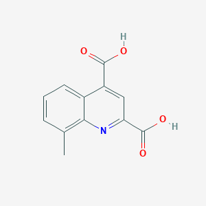 molecular formula C12H9NO4 B2495770 8-Methylquinoline-2,4-dicarboxylic acid CAS No. 413573-97-4