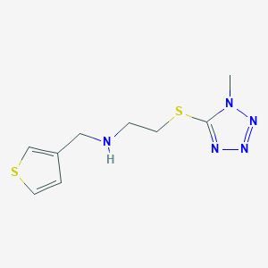 molecular formula C9H13N5S2 B249578 {2-[(1-METHYL-1H-1,2,3,4-TETRAZOL-5-YL)SULFANYL]ETHYL}[(THIOPHEN-3-YL)METHYL]AMINE 