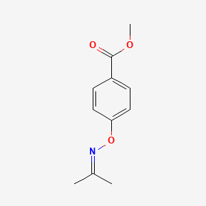 molecular formula C11H13NO3 B2495817 Methyl 4-{[(1-methylethylidene)amino]oxy}benzoate CAS No. 58658-56-3