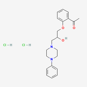 1-(2-(2-Hydroxy-3-(4-phenylpiperazin-1-yl)propoxy)phenyl)ethanone dihydrochloride