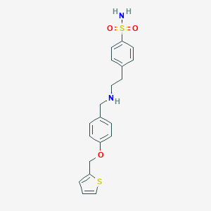 4-(2-{[4-(Thiophen-2-ylmethoxy)benzyl]amino}ethyl)benzenesulfonamide