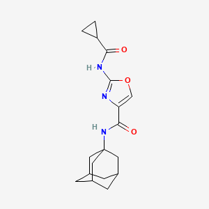 N-((3s,5s,7s)-adamantan-1-yl)-2-(cyclopropanecarboxamido)oxazole-4-carboxamide