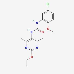 1-(5-Chloro-2-methoxyphenyl)-3-(2-ethoxy-4,6-dimethylpyrimidin-5-yl)urea
