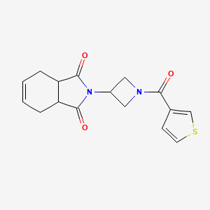2-(1-(thiophene-3-carbonyl)azetidin-3-yl)-3a,4,7,7a-tetrahydro-1H-isoindole-1,3(2H)-dione