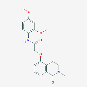 N-(2,4-dimethoxyphenyl)-2-((2-methyl-1-oxo-1,2,3,4-tetrahydroisoquinolin-5-yl)oxy)acetamide