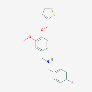 1-(4-fluorophenyl)-N-[3-methoxy-4-(thiophen-2-ylmethoxy)benzyl]methanamine