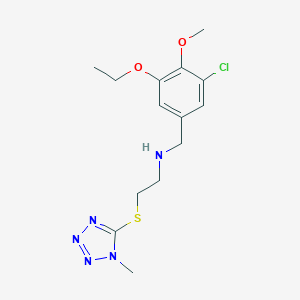 N-(3-chloro-5-ethoxy-4-methoxybenzyl)-N-{2-[(1-methyl-1H-tetraazol-5-yl)sulfanyl]ethyl}amine