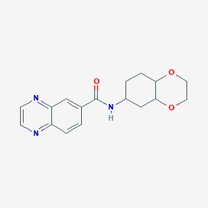 molecular formula C17H19N3O3 B2496011 N-(octahydro-1,4-benzodioxin-6-yl)quinoxaline-6-carboxamide CAS No. 1902931-97-8