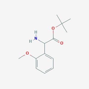 B2496024 Tert-butyl 2-amino-2-(2-methoxyphenyl)acetate CAS No. 2248267-45-8