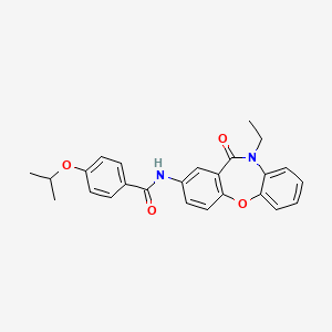 N-(10-ethyl-11-oxo-10,11-dihydrodibenzo[b,f][1,4]oxazepin-2-yl)-4-isopropoxybenzamide