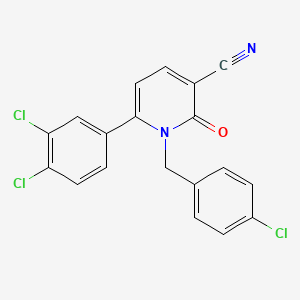 1-(4-Chlorobenzyl)-6-(3,4-dichlorophenyl)-2-oxo-1,2-dihydro-3-pyridinecarbonitrile