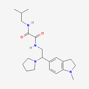 N1-isobutyl-N2-(2-(1-methylindolin-5-yl)-2-(pyrrolidin-1-yl)ethyl)oxalamide