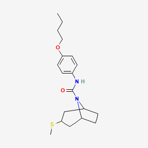 (1R,5S)-N-(4-butoxyphenyl)-3-(methylthio)-8-azabicyclo[3.2.1]octane-8-carboxamide