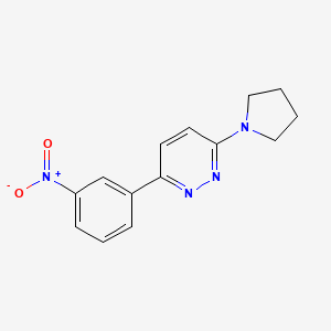 3-(3-Nitrophenyl)-6-(pyrrolidin-1-yl)pyridazine