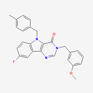 8-fluoro-3-(3-methoxybenzyl)-5-(4-methylbenzyl)-3H-pyrimido[5,4-b]indol-4(5H)-one