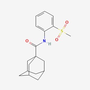 molecular formula C18H23NO3S B2496282 N-(2-methanesulfonylphenyl)adamantane-1-carboxamide CAS No. 1171880-59-3