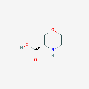 molecular formula C5H9NO3 B024963 (S)-morpholine-3-carboxylic acid CAS No. 106825-79-0