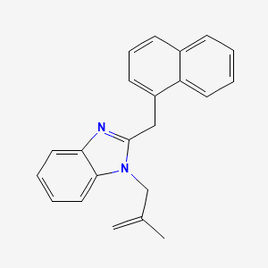 molecular formula C22H20N2 B2496322 1-(2-methylallyl)-2-(naphthalen-1-ylmethyl)-1H-benzo[d]imidazole CAS No. 477543-49-0