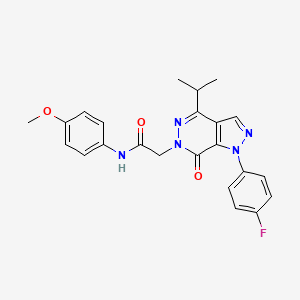 2-(1-(4-fluorophenyl)-4-isopropyl-7-oxo-1H-pyrazolo[3,4-d]pyridazin-6(7H)-yl)-N-(4-methoxyphenyl)acetamide