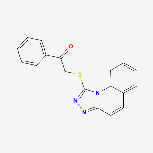 2-([1,2,4]Triazolo[4,3-a]quinolin-1-ylthio)-1-phenylethanone