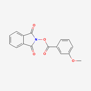 B2496343 3-Methoxybenzoic acid, 1,3-dioxo-1,3-dihydroisoindol-2-yl ester CAS No. 681854-31-9