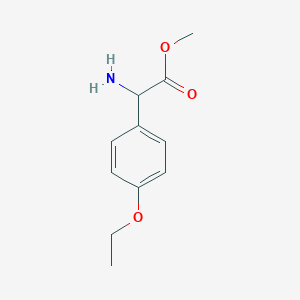 molecular formula C11H15NO3 B2496385 Methyl 2-amino-2-(4-ethoxyphenyl)acetate CAS No. 1218704-55-2