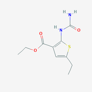 molecular formula C10H14N2O3S B249639 Ethyl 2-(carbamoylamino)-5-ethylthiophene-3-carboxylate 
