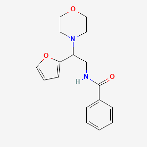 molecular formula C17H20N2O3 B2496396 N-[2-(furan-2-yl)-2-(morpholin-4-yl)ethyl]benzamide CAS No. 877631-24-8