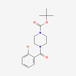molecular formula C16H21BrN2O3 B2496414 Tert-butyl 4-(2-bromobenzoyl)piperazine-1-carboxylate CAS No. 444581-45-7