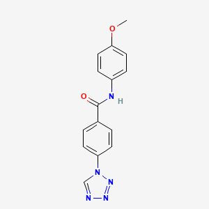 molecular formula C15H13N5O2 B2496417 N-(4-methoxyphenyl)-4-(1H-tetrazol-1-yl)benzamide CAS No. 334498-02-1