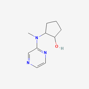 molecular formula C10H15N3O B2496454 2-[Methyl(pyrazin-2-yl)amino]cyclopentan-1-ol CAS No. 2142247-90-1