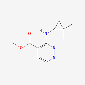 B2496525 Methyl 3-[(2,2-dimethylcyclopropyl)amino]pyridazine-4-carboxylate CAS No. 2248290-26-6