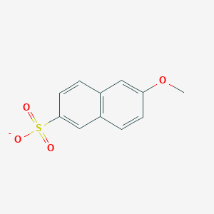molecular formula C11H9O4S- B249655 6-Methoxynaphthalene-2-sulfonate 