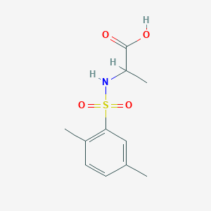 molecular formula C11H15NO4S B2496566 ((2,5-Dimethylphenyl)sulfonyl)alanine CAS No. 1103980-04-6