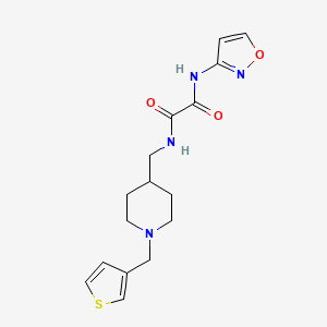 molecular formula C16H20N4O3S B2496572 N-(1,2-oxazol-3-yl)-N'-({1-[(thiophen-3-yl)methyl]piperidin-4-yl}methyl)ethanediamide CAS No. 1235079-82-9