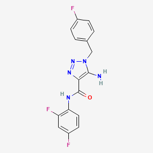 5-amino-N-(2,4-difluorophenyl)-1-(4-fluorobenzyl)-1H-1,2,3-triazole-4-carboxamide